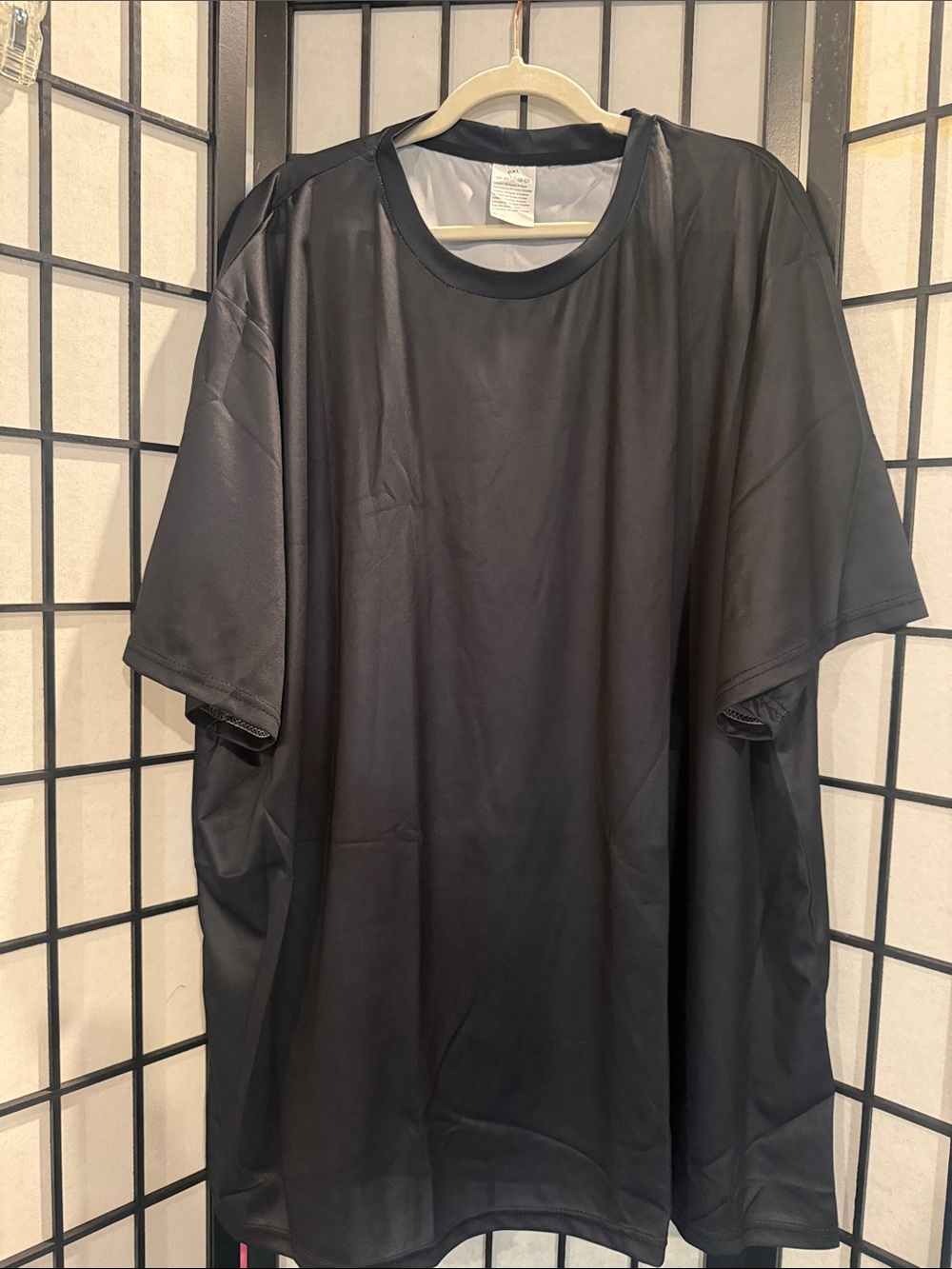 Men's Black Short Sleeve Athletic Crew Tee
